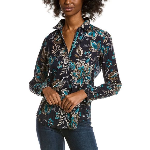 Cino Womens Java Shirt, Blue - Picture 1 of 3